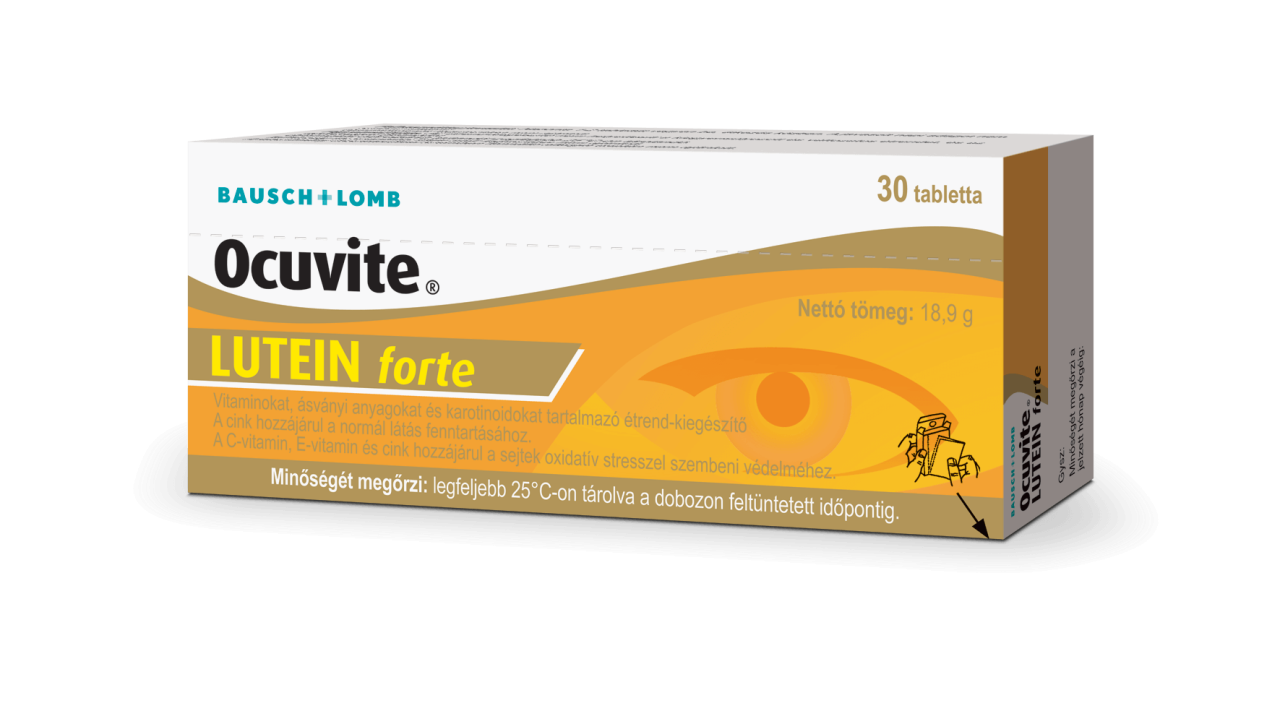 Ocuvite® Lutein forte Bónuszprogram Ocuvite Bausch + Lomb
